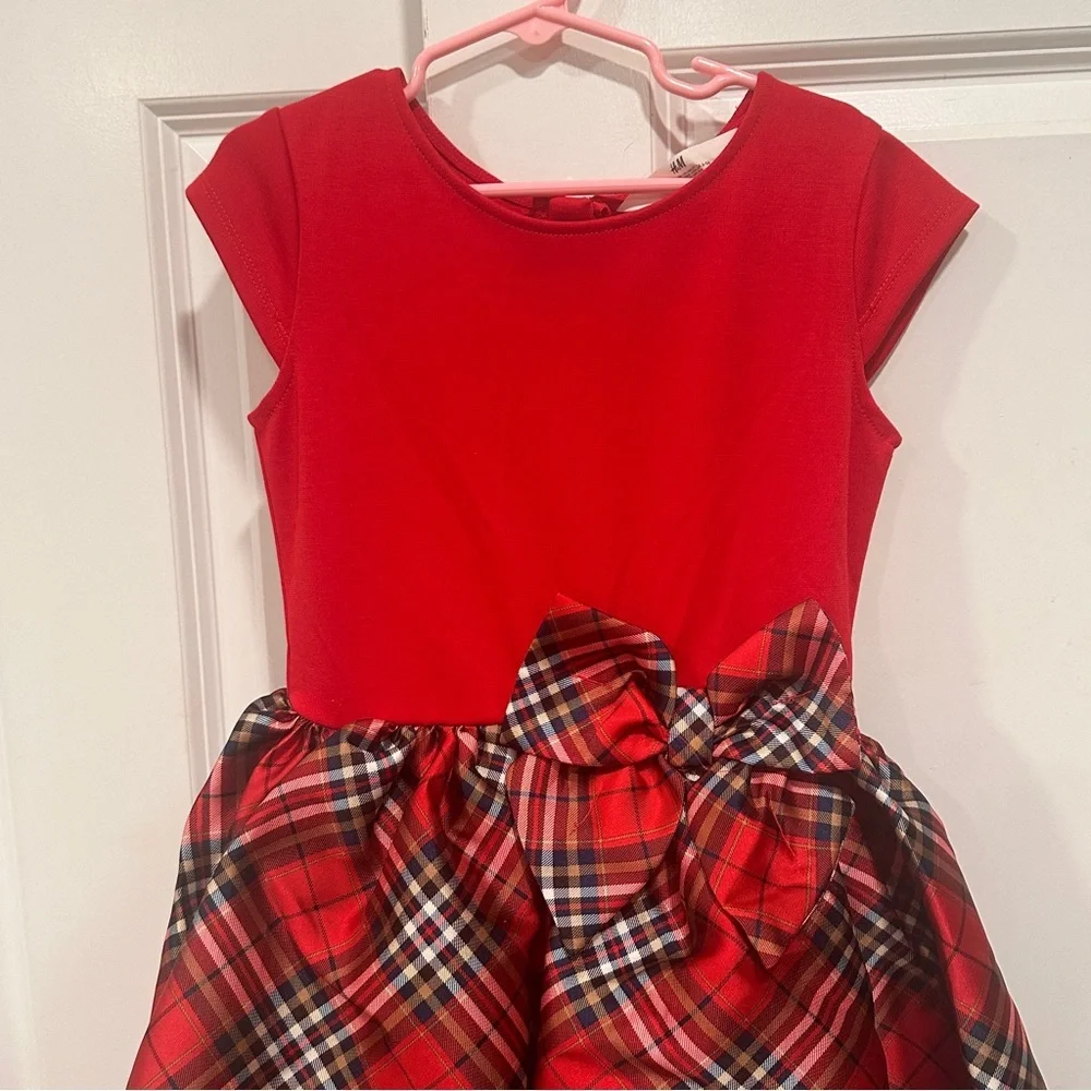 H&M Red Plaid Formal Kids Dress